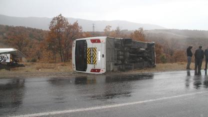 Konya’da Öğrenci Servisi Şarampole Devrildi: 29 Yaralı