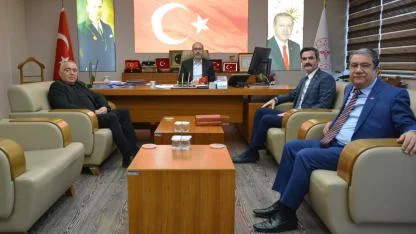 MHP'li Danaoğlu ve Yönetimi, İl Sağlık Müdürü Öztürk'e Ziyaret