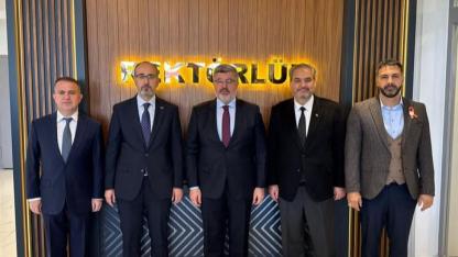 Müdür Öztürk ve Milletvekili Özkaya, AFSÜ Rektörü Aslan’ı Ziyaret Etti