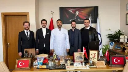 MÜSİAD Heyetinden AFSÜ Başhekimi Aydın’a Hayırlı Olsun Ziyareti