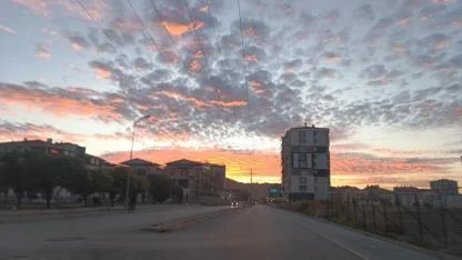 Afyonkarahisar’da Gün Batımı Manzarası Görsel Şölen Oluşturdu