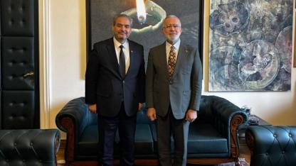 Rektör Prof. Dr. Aslan'dan TBMM Grup Başkanvekili Yenişehirlioğlu'na Ziyaret