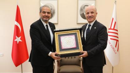 Rektör Aslan'dan YÖK Başkanı Özvar'a Ziyaret