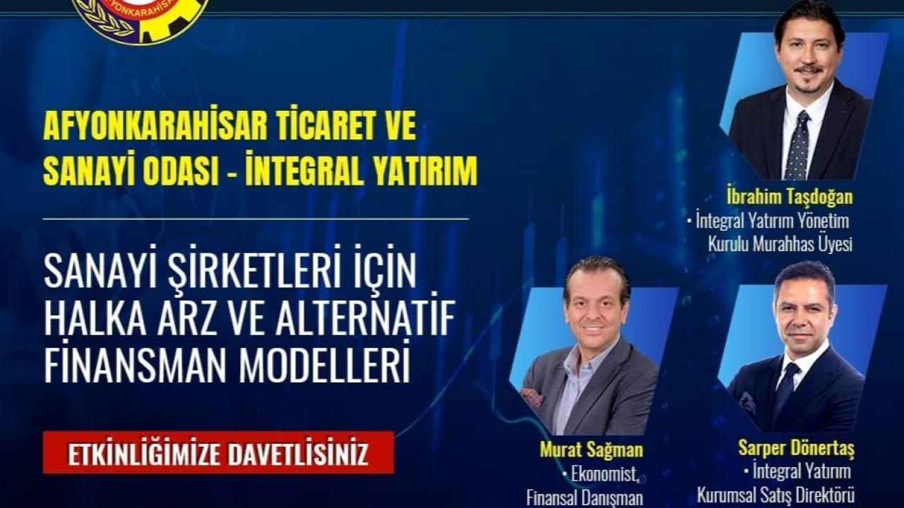 Sanayi Şirketleri İçin Halka Arz ve Alternatif Finansman Modelleri Paneli ATSO’da Düzenlenecek