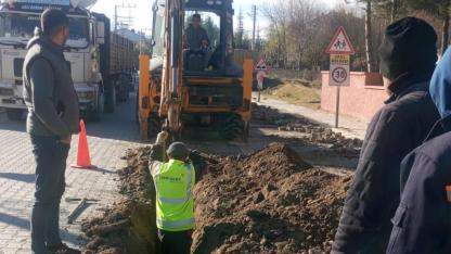 Sinanpaşa’da Doğalgaz Çalışmaları Başladı