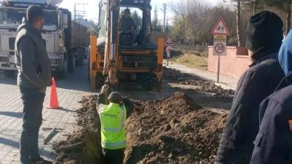 Sinanpaşa’da Doğalgaz Çalışmaları Başladı