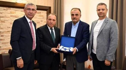 TÜRK-İŞ Ve KOOP-İŞ’ten Rektör Karakaş’a Nezaket Ziyareti