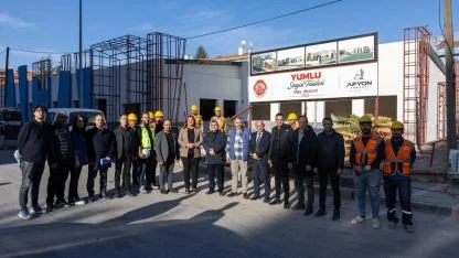 Yumlu Sosyal Tesisi Açılışa Hazırlanıyor: Başkan Köksal, Çalışmaları Takipte