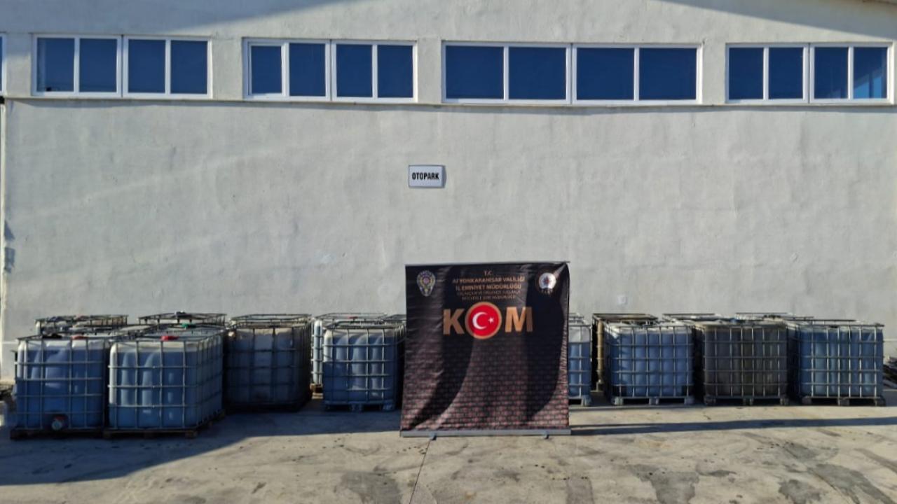 Afyon’da 20 Ton Kaçak Akaryakıt Ele Geçirildi
