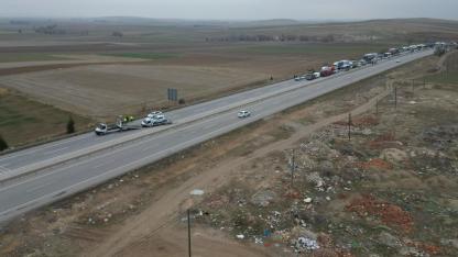 Afyonkarahisar-Konya Karayolunda Korkutan Kaza