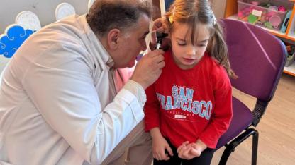 Afyonkarahisar'da Anaokulu Öğrencilerine Sağlık Taraması Yapıldı