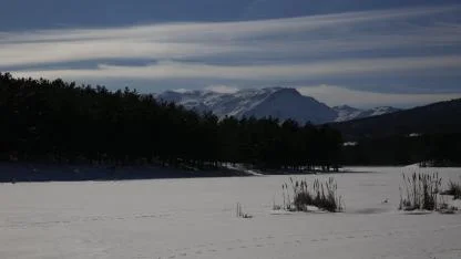Akdağ Tabiat Parkı'nda Kar Yağışı Sonrası Masalsı Kış Görüntüsü