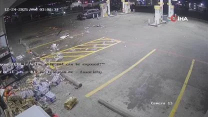 Çalıntı Araçla Market ATM’sini Yerinden Söktüler