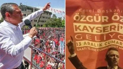 CHP’nin 75. mitingi öncesi afişler indirildi!