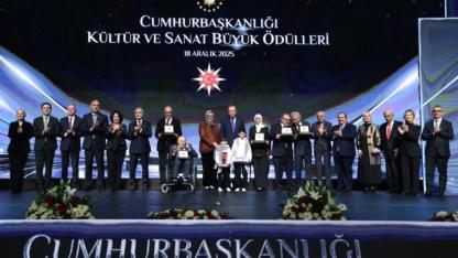 Cumhurbaşkanlığı Kültür ve Sanat Büyük Ödülleri sahiplerini buldu
