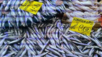 Havaların Soğumasıyla Balık Tezgahlarında Alışverişler Hızlandı