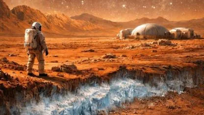 Kızıl Gezegenin Kalbinde Suya Bir Adım Mesafede Yeni Bölge