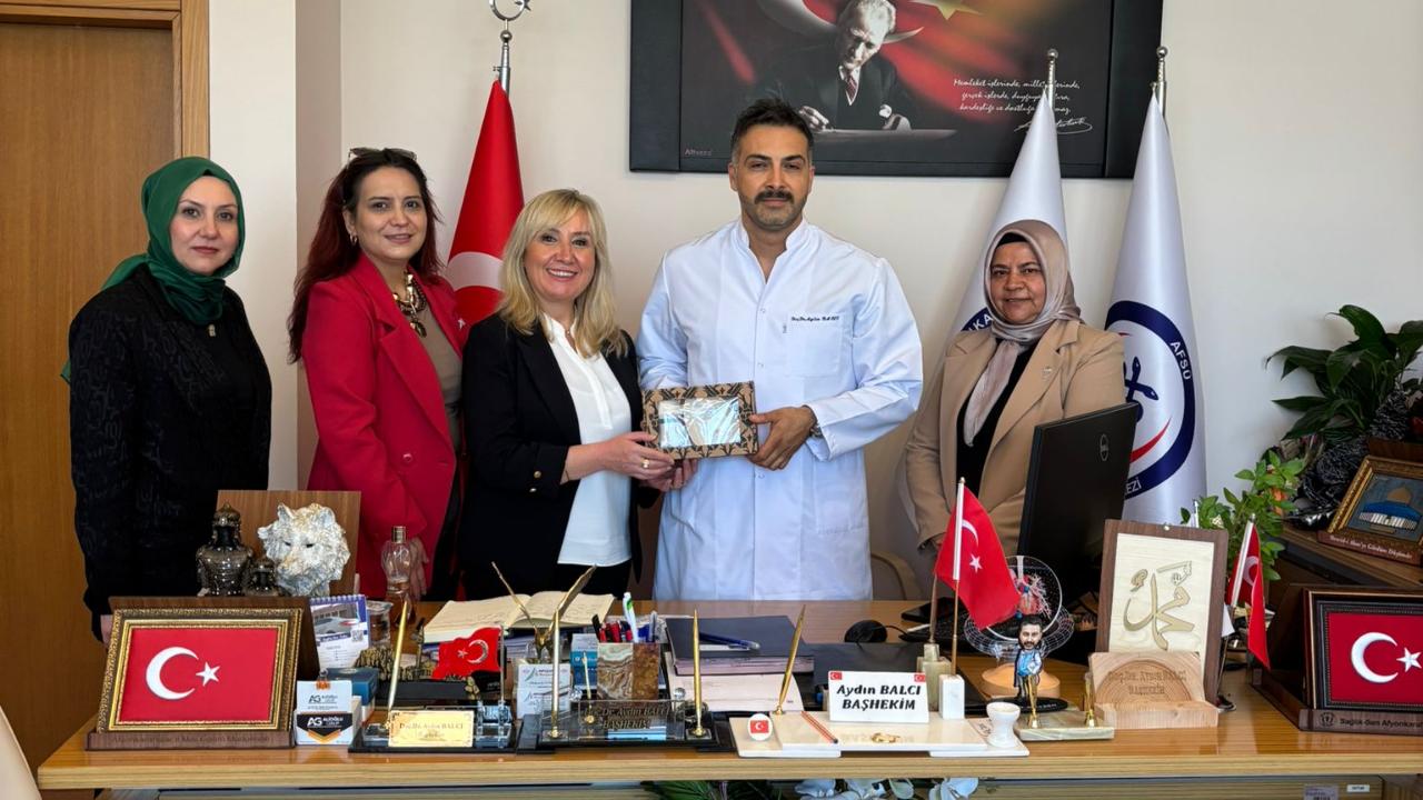 MHP Kadın Kolları’ndan AFSÜ Başhekimi Doç. Dr. Balcı’ya Hayırlı Olsun Ziyareti