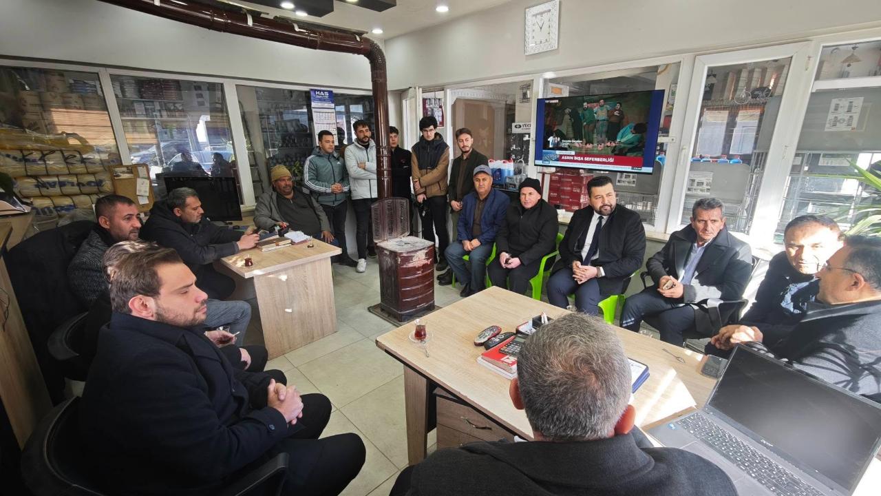 Milletvekili Arslan’dan Tatarlı Belde Başkanı Gümüş’ün İş Yerine Ziyaret