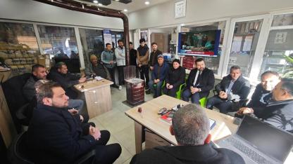 Milletvekili Arslan’dan Tatarlı Belde Başkanı Gümüş’ün İş Yerine Ziyaret