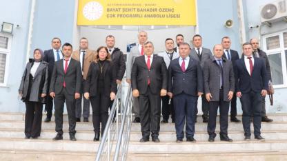 Müdür Sünnetci'den Bayat'ta Eğitim Değerlendirmesi