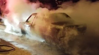 Otomobil Patladı, Sürücü Feci Şekilde Can Verdi!