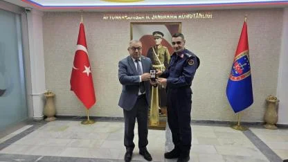 Özaşkın’dan Jandarma Komutanı Kaya’ya Ziyaret