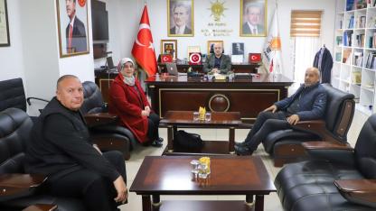 Başkan Şahin, Muhtar Aydoğmuş ve Azalarını Makamında Ağırladı