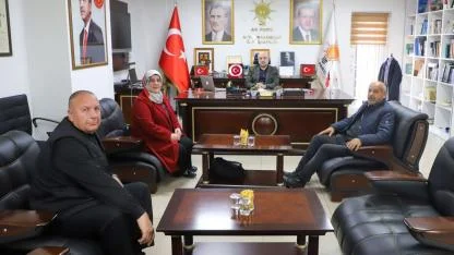 Başkan Şahin, Muhtar Aydoğmuş ve Azalarını Makamında Ağırladı