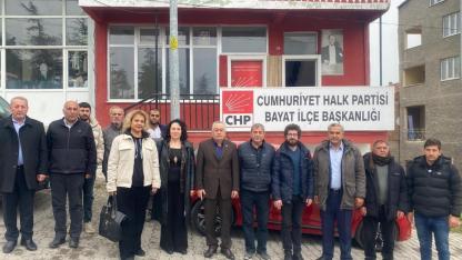 CHP İl Başkanı Karadeniz ve Yönetim Kurulundan CHP Bayat İlçe Başkanlığı’na Ziyaret