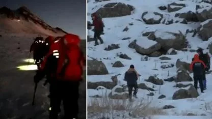 Hasan Dağı’nda korku dolu saatler: 2 üniversite öğrencisi mahsur kaldı
