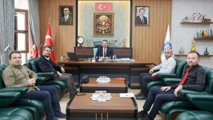 AKÜ Sandıklı MYO’dan Başkan Öztaş’a Ziyaret