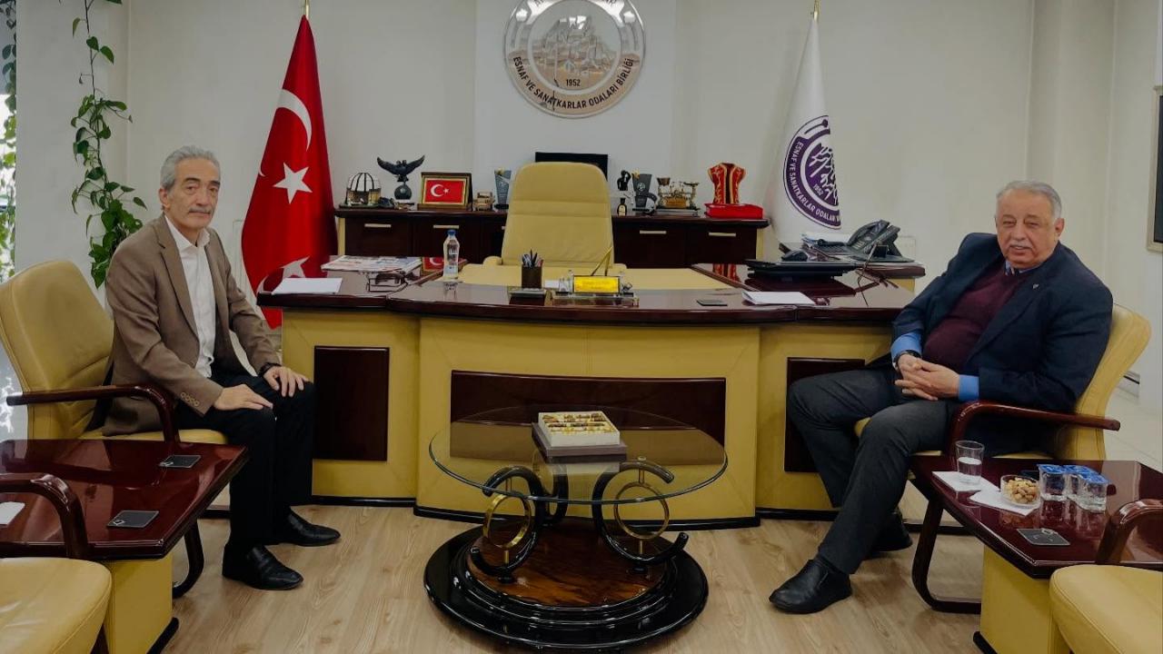 Vali Yardımcısı Ateşoğlu’ndan ESOB Başkanı Üstün’e Ziyaret