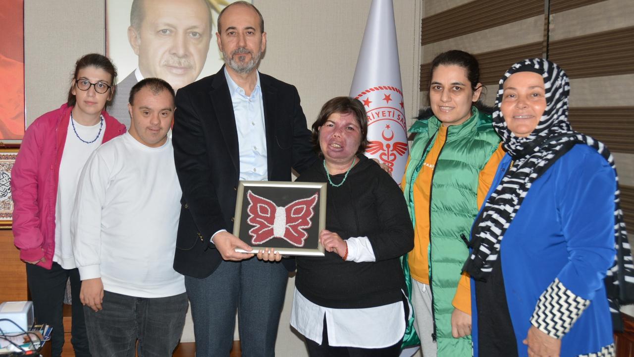 Zihinsel Engelli Yardım Derneğinden İl Sağlık Müdürü Öztürk’e Ziyaret