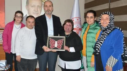 Zihinsel Engelli Yardım Derneğinden İl Sağlık Müdürü Öztürk’e Ziyaret