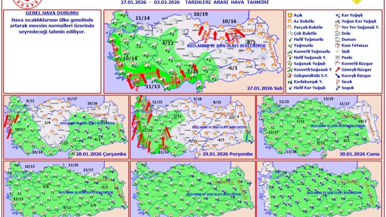 Afyonkarahisar İçin Kuvvetli Rüzgar Uyarısı