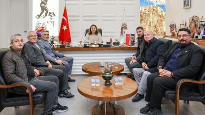 Başkan Köksal Kızıl ve yönetimini kabul etti