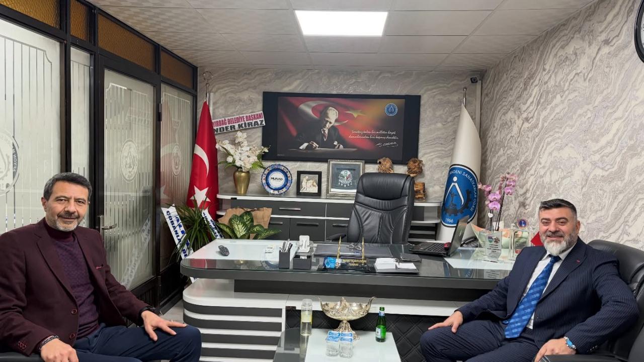 Berberler ve Kuaförler Odası’ndan Madeni Sanatkarlar Odası’na Ziyaret