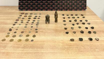 Bolvadin’de Tarihi Eser Operasyonu: 91 Parça Ele Geçirildi