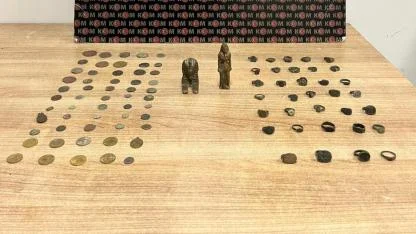 Bolvadin’de Tarihi Eser Operasyonu: 91 Parça Ele Geçirildi