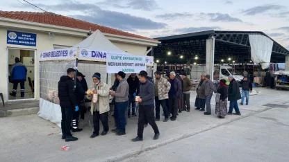 Dinar’da Salı Pazarı’nda Anlamlı Dayanışma