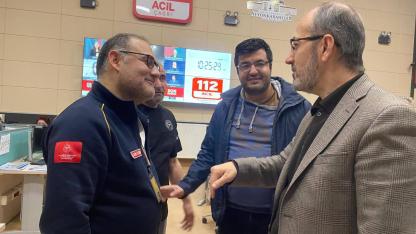 İl Sağlık Müdürü Öztürk’ten 112 Acil Çağrı Merkezine Ziyaret