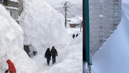 Kamçatka Beyaza Gömüldü: 30 Yılın En Yoğun Karı Hayatı Durdurdu