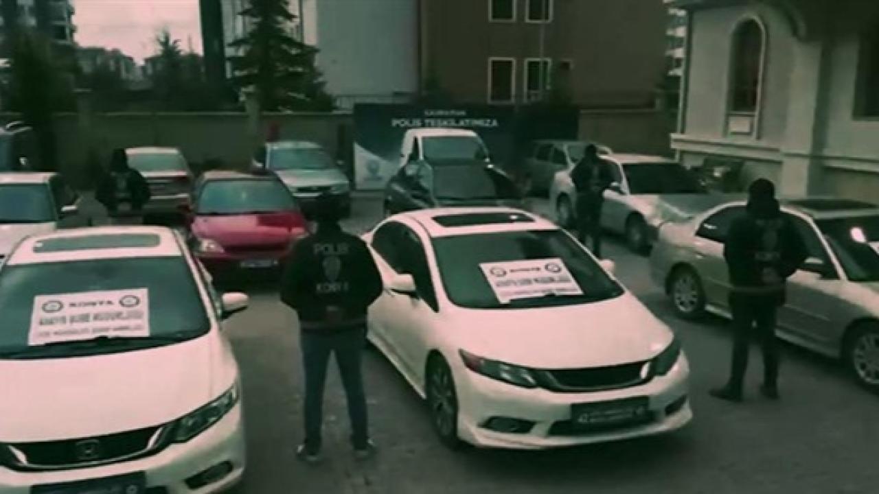Konya’da ‘change araç’ operasyonu: 115 otomobile el konuldu
