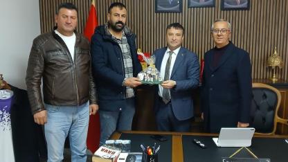 Afyonkarahisar Damızlık Koyun Yetiştiricileri Birliği Başkanı Yayla’dan Başkan Kahveci’ye Ziyaret