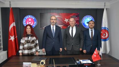 İl Sağlık Müdürü Dr. Hakkı Öztürk, Türk Sağlık-Sen’i Ziyaret Etti