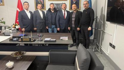 Başkan Aladağ’a Afyonkarahisar Staj Ve Çıraklık Derneği’nden Ziyaret