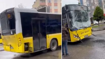 Sancaktepe’de İki İETT Otobüsü Çarpıştı: Yaralılar Var