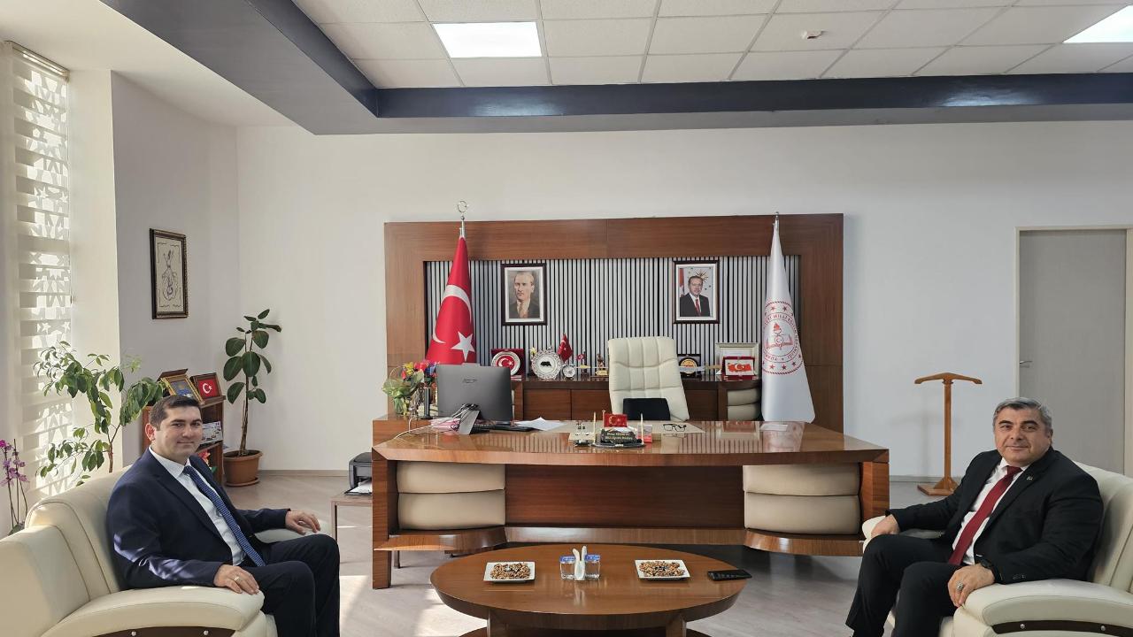 SGK İl Müdürü Çelikbaş’tan Müdür Sünnetci’ye Ziyaret