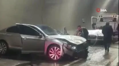 Tünelde can pazarı: Zincirleme kazada 1 ölü, 8 yaralı